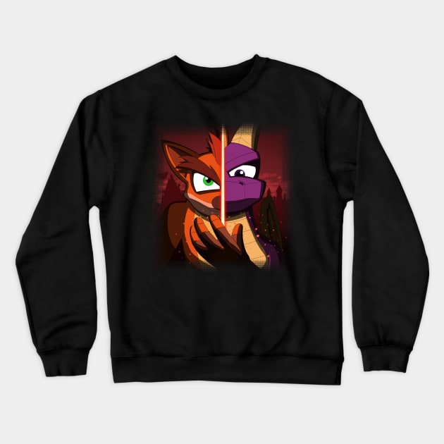 Marsupials Vs. Dracos Crewneck Sweatshirt by AMP